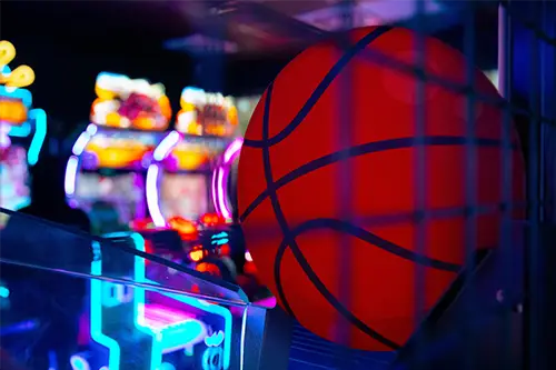 Basketball und Sport-Automat